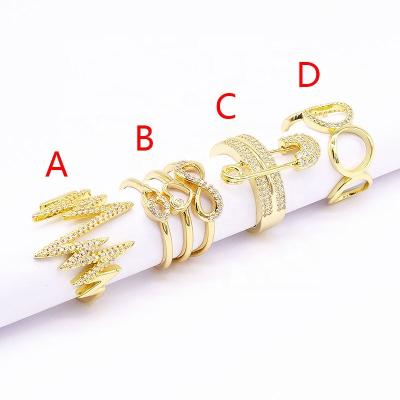 China High Quality Fashion Trendy Jewelry For Women Girls Brass Ring For Wholesale Cheap Price for sale