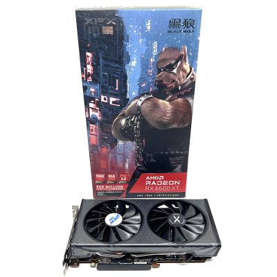 China Workstation Rumax XFX RX 6600XT 8GB Black Wolf Version PC Gaming Graphics Cards Support rtx 6600 xt gpu GDDR6 fan for sale