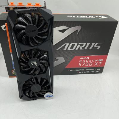 China Stock Workstation Rumax Gigabyte Aorus 5700XT 8G Gaming Graphics Card With 8GB GDDR6 Memory Support OverClock for sale