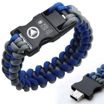 China Factory Newest Style Newest Style Novelty Wrist Strap USB Flash Drive Nylon Braided Band Custom Braided Wristband Bracelet With 1G 2G 4G 8G 16G 32G 64G 128G for sale