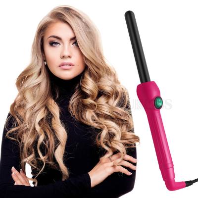 China Heat Settings Factory Price Adjustable Professional Home Use Hair Beauty Tools Tube One Key Simple Operation Electric Hair Curler Wand for sale