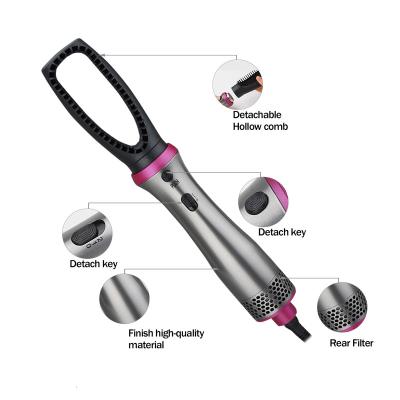 China Wholesale Ionic 5 in 1 Professional Hot Air Rotating Hair Dryer Styler One Step Brush and Volumizer Electric Comb for sale