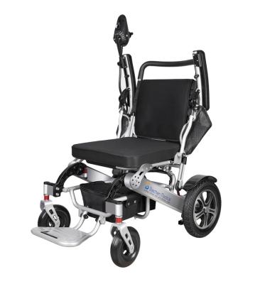 China 2021 New Design Aviation Aluminum Alloy Best Quality Folding Electric Wheelchair Light Weight Portable Travel Wheelchair for sale