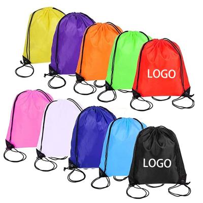 China Custom Reusable Magic Design Sports Promotional Bags Recycled Waterproof Polyester Drawstring Bag With Logo for sale