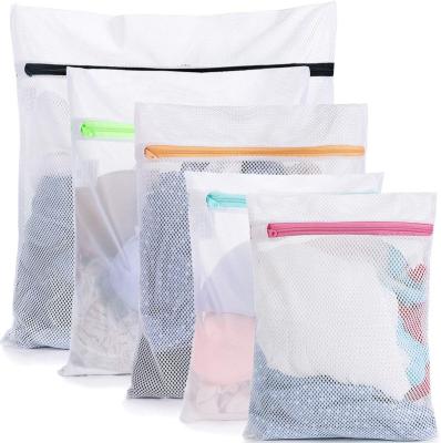 China Reusable Mesh Wash Bag Green Laundry Bag High Capacity Filter Bag Mesh Pouch Washing Machine Laundry Bag Durable Eco-Friendly Basket Bag 5-7 Days Daily for sale