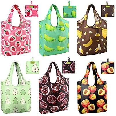 China Reusable Custom Women Grocery Shopping Bag, Reusable Biodegradable RPET Foldable Shopping Bags for sale