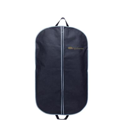 China 100% Custom Made Eco-friendly Clothes Hanging Dust Cover Non-woven Zipper Dress Suit Cover Garment Bag for sale