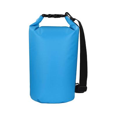 China Waterproof PVC 500D Tarpaulin Lightweight Backpack Water Sport Dry Bag With Printed Logo for sale