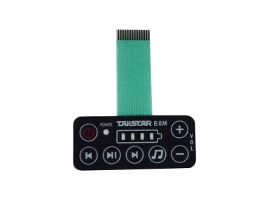 China Poly Domes Waterproof Membrane Switch Audio Control Embossing Buttons for sale