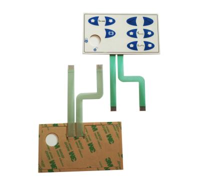 China ZIF Connector Flexible PCB Membrane Keypad Waterproof Small Volume No LED for sale