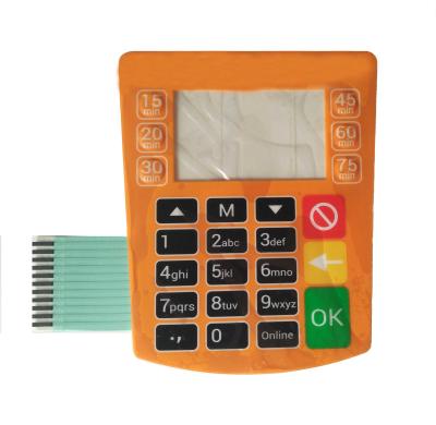 China Transparent Window Standard Membrane Switch Light Weight Good Tactile Feeling for sale