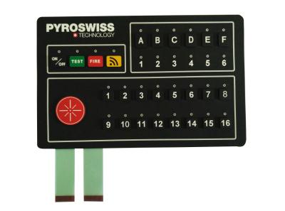 China Industrial Control Silicone Membrane Switch RAL / Pantone Color Ultraviolet Proof for sale