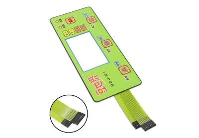 China Waterproof LED Backlit Membrane Switch Metal Dome Flat Finished Rohs CE for sale