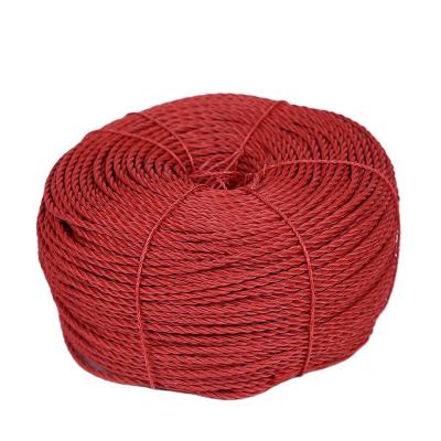 China Marine Direct Manufacturer Plastic Packing Nylon Rope PP PE Twisted Rope For Mariculture, Fishing, Cargo Port Lifting for sale