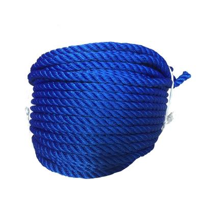 China 3/8/12strand marine polypropylene PP/PE Danline braided twist polyamide polyester nylon blend rope for mooring fishing and marine for sale