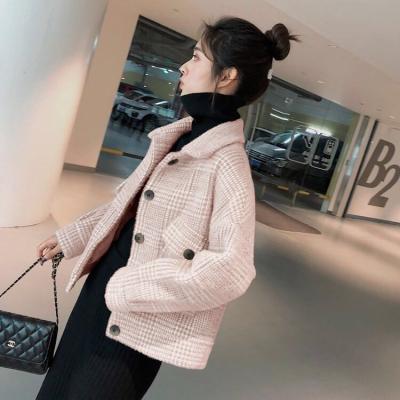 China 2021 Autumn Streetwear Style Stand Collar Women's Breathable Woven Knitted Coats With Pockets for sale