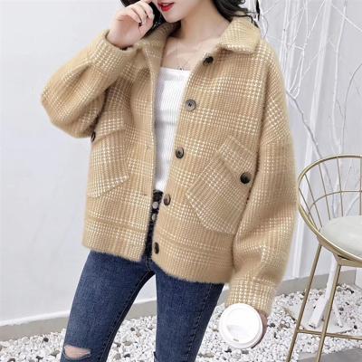 China Breathable Winter Solid Color Loose Women Casual Thick Warm Clothing Coats With Pocket for sale