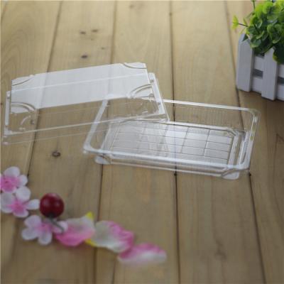 China SM1-1105 Disposable Clear Plastic Sushi Dish For Take Out Food for sale