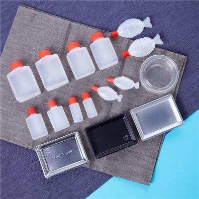 China Disposable PE Plastic Mini Sauce Container 48ml Soy Sauce SM9-1106 for sale