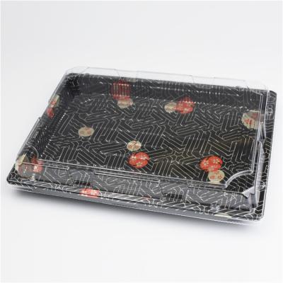 China Freshness Preservation SM1-1111B Restaurant Sushi Boxplatter Container Tray Packaging Tray Dishes for sale