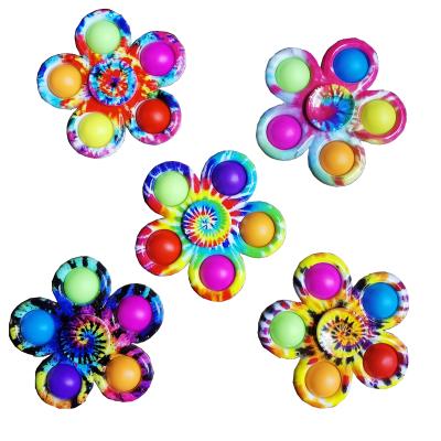 China Kids and Adults Mix Colors Fidget Spinner Dimple Toy Stress Relief Hand Fidget Toys Adults Jump Educational for sale