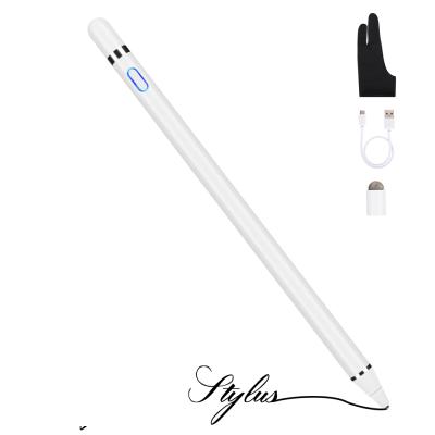 China Active Mobile Phone Stylus Digital Pen for Touch Screens, 1.5mm Universal Smart Rechargeable Fine Point Stylus Drawing Pencil Compatible with for sale