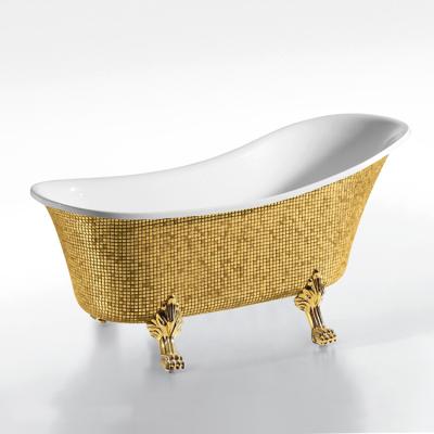 China Parquet Bathroom Mosaic Tiles Bathtub Design Glass Mural for sale