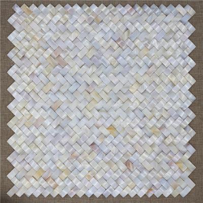 China White Backsplash Parquet Tiles Mosaic Wall Slab Design Bathroom Wholesale Glass Mosaic Pattern for sale