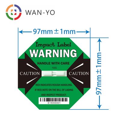 China Barcode Impact and Vibration Detector - Impact Label 100G WAN-Yo for sale