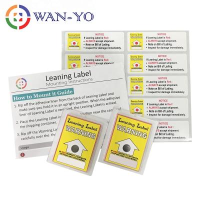 China Waterproof Leaning Label - Single Use Tilt Indicator, Tilt Label for sale