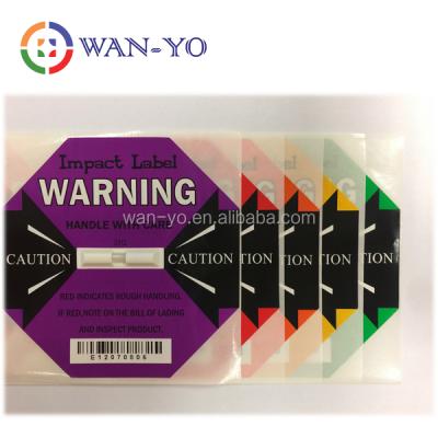 China Best Barcode Impact Detection Labels: Fragile Shipping Shock Indicator and Shock Protector for sale