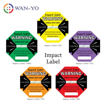 China OEM / ODM Barcode Shock Impact Detection Label For Shipping Sensitive Goods for sale