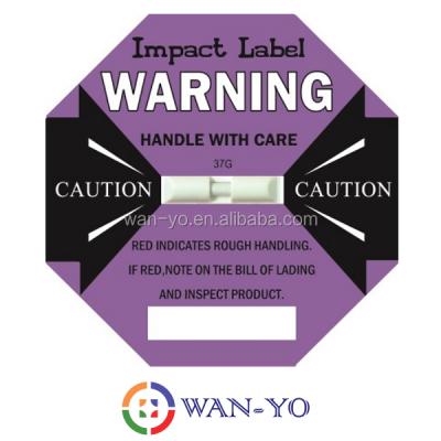 China Monitor & Prevent Mishandling / Damage Of Goods Or Transit Shipping 37G Shockwatcher Label Indicator - Impact Label for sale