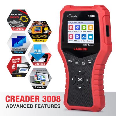 China Multi-Car LAUNCH X431 OBD2 Scanner CR3008 OBDII Code Reader Vehicle Diagnostic Tool Check Engine Battery Voltage Automotive OBD2 Scanner for sale