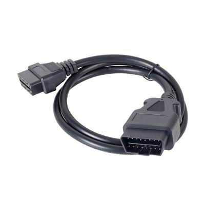 China Automotive 1 Meter OBD2 OBDeleven Car Extension Data Cable Connectors 16 PIN Male To Female Connector For ELM327 Auto Diagnostic Tool for sale