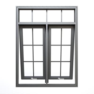 China Modern Aluminum Fenster Casement Windows Exterior Strip French Casement Windows Custom Glazed Home Lattice Insulated Glass Desgin for sale