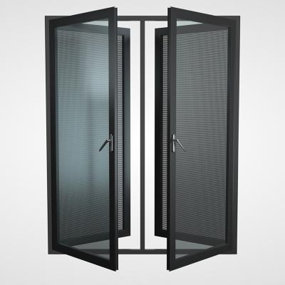 China Modern Hot Selling Aluminum Windows Double Opening High Permeable Mesh Windows for sale