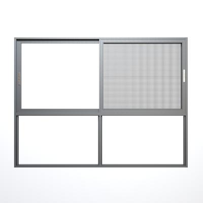 China Modern manufacturers direct selling aluminum building sliding window home window panoramic glass floor to ceiling design for sale