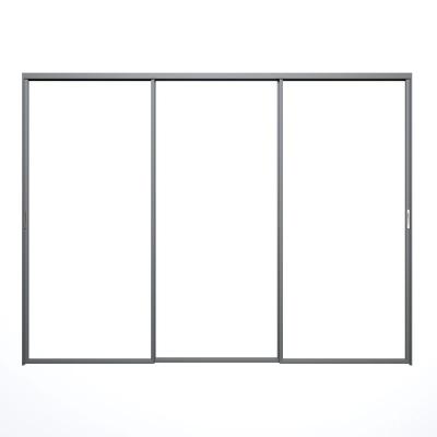 China Modern Hot Selling Custom Glass Barn Rail Tempered Sliding Shower Partition Door for sale