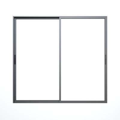 China Waterproof 2022 New Arrival Bedroom Aluminum Extremely Narrow Glass Sound Insulation Sliding Door for sale