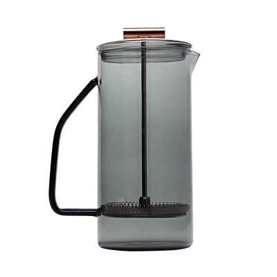 China Viable French 34 Ounce Borosilicate Glass Press Coffee Pot Maker With SS Filter for sale