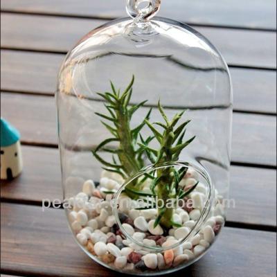 China Glass Hanging Cylinder Shaped Glass Flower Vase for sale