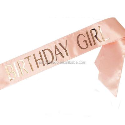 China Hot Birthday Girl Gifts Happy Birthday Amazon Stain Red Rose Sash for sale