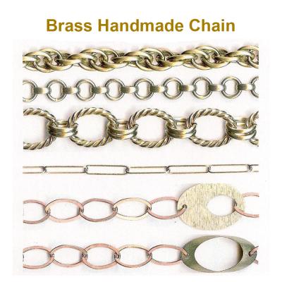 China Brass Handmade DIY Bracelet/Necklace/Earring Jewelry Chains Catalog 1 - Many Styles Copper Brass Handmade Chain For Bracelet Necklace DIY Jewelry Making for sale