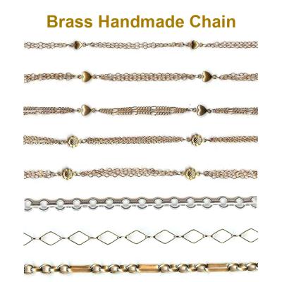 China 7 Brass Handmade DIY Bracelet/Necklace/Earring Jewelry Chains Catalog - Many Styles Copper Brass Handmade Chain For Bracelet Necklace DIY Jewelry Making for sale