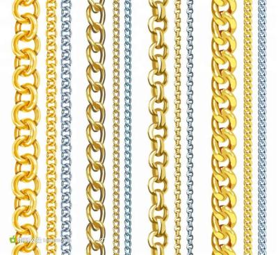 China DIY Brass Bracelet/Necklace/Earring Jewelry Chain Catalog 4 - Mesh Venetian Fishbone Anchor Double Serpent Saturn Box Link Figaro Chain For Jewelry Making for sale