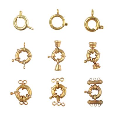 China The jewelry/bag/garment/shoes/etc jewelry findings. Spring Clasp - Brass Metal Cooper Alloy Spring Clasp For Necklace Bracelet Making Wholesale for sale