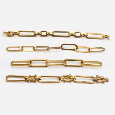 China Hiphop Fashion Chunky Oval Rectangular Link Chains Figaro Necklace Stronger Chains For Diy Jewelry Findings Accessories for sale