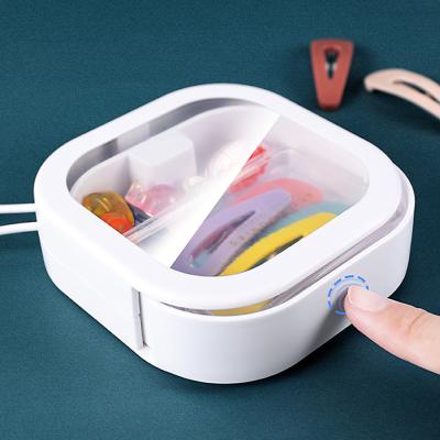 China Sustainable Organizer Storage Boxes, Customize LOGO High Quality Clear Pockets Organizer Small Jewelry Plastic Storage Box for sale