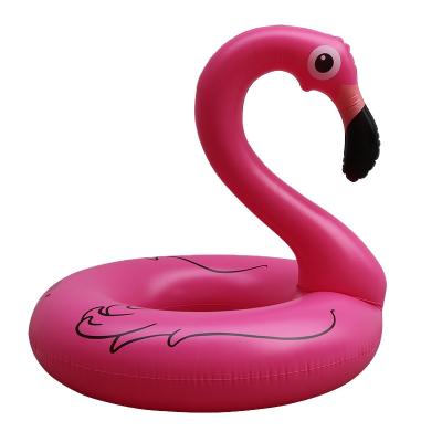 China Flamingo Various Sizes Safety Inflatable Swimming Swimming Rings For Adults for sale